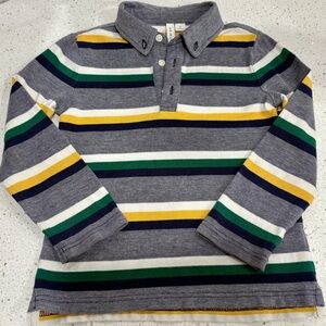 Janie and Jack Multicolor Striped Polo Long Sleeve